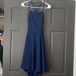 Navy skater dress